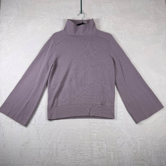 Lululemon City Trek Turtleneck Sweater Purple Women's Size 10 Merino Wool - Picture 1 of 7